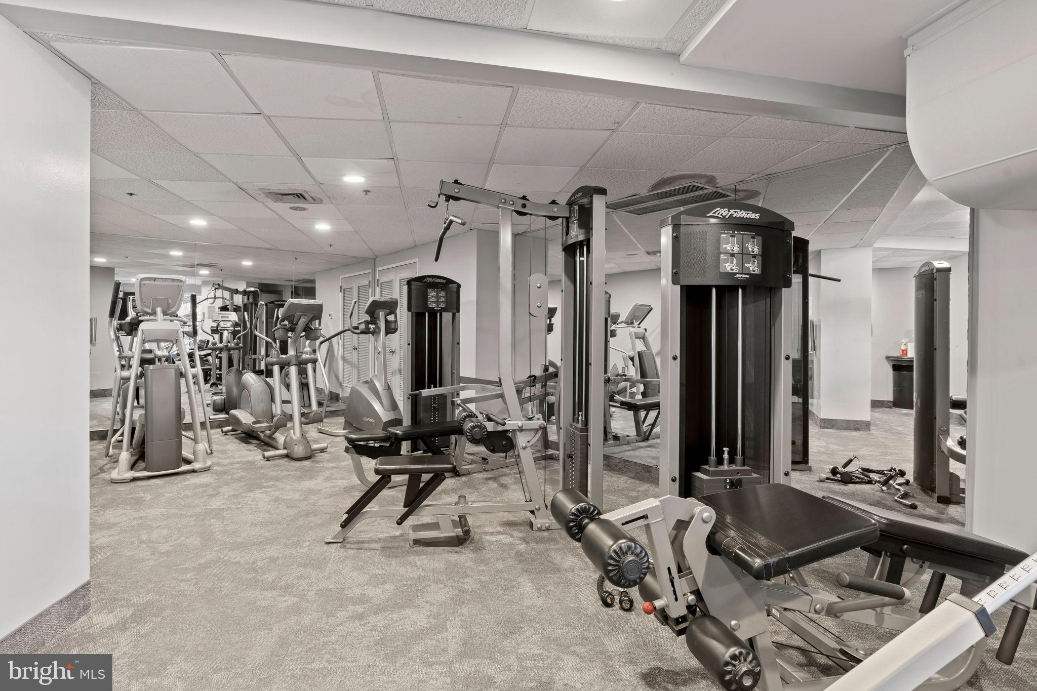 1600 Hagys Ford Road, Unit 3Y Narberth, PA 19072 - Photo 19 of 38 a view of a room with gym equipment