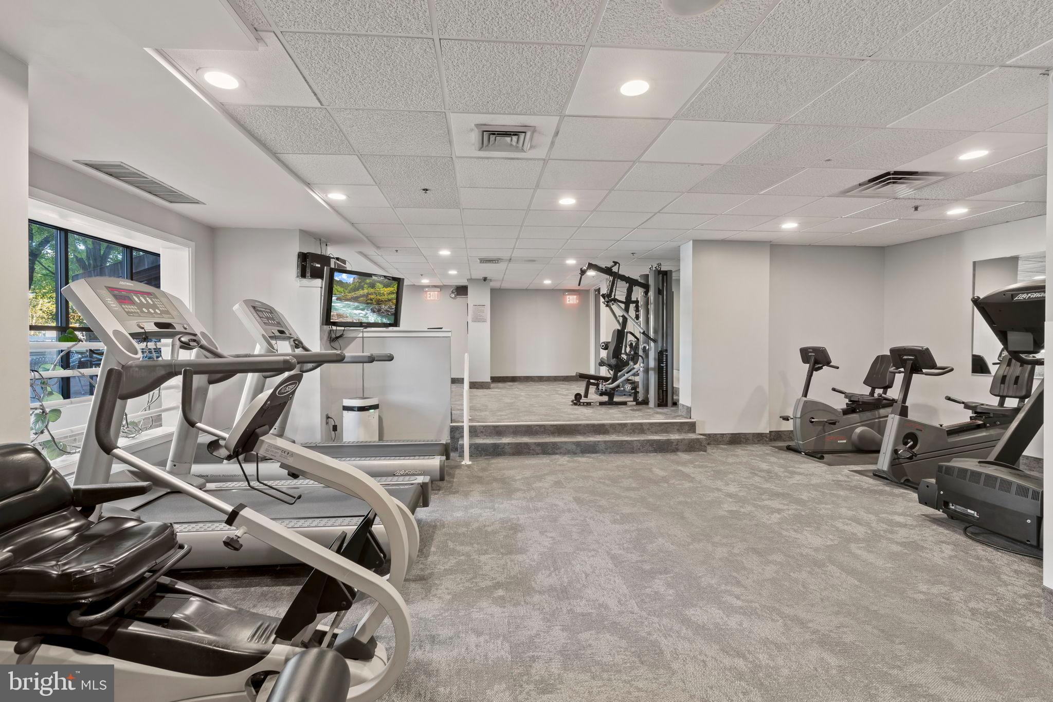1600 Hagys Ford Road, Unit 3Y Narberth, PA 19072 - Photo 20 of 38 a view of a room with gym equipment