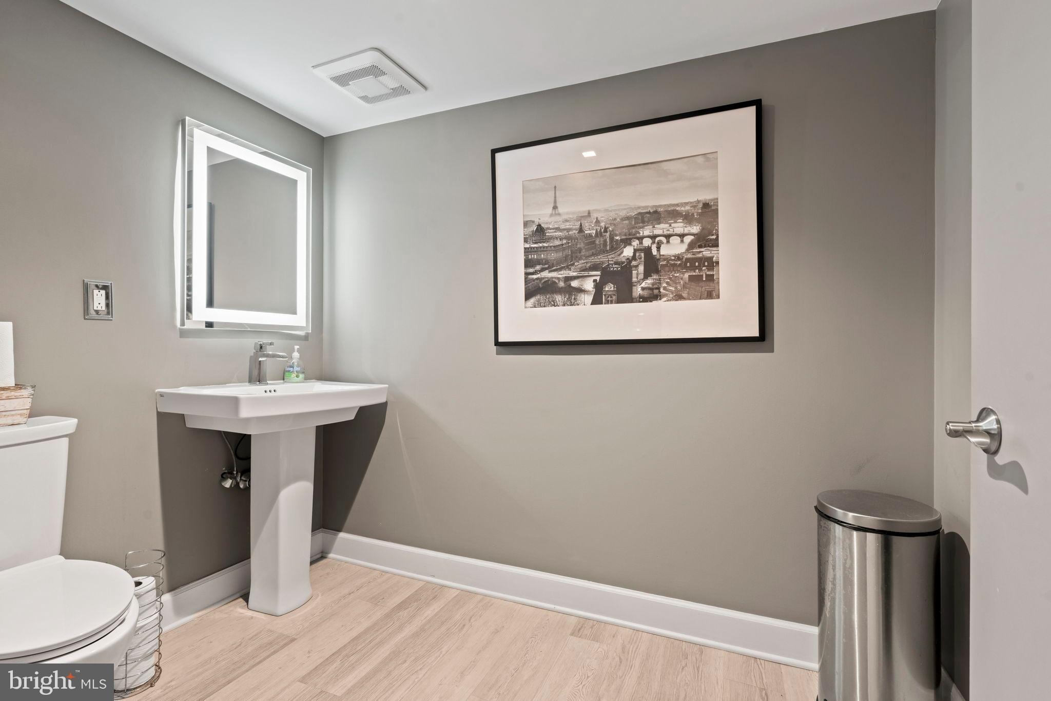 1600 Hagys Ford Road, Unit 3Y Narberth, PA 19072 - Photo 29 of 38 a bathroom with a sink mirror and toilet