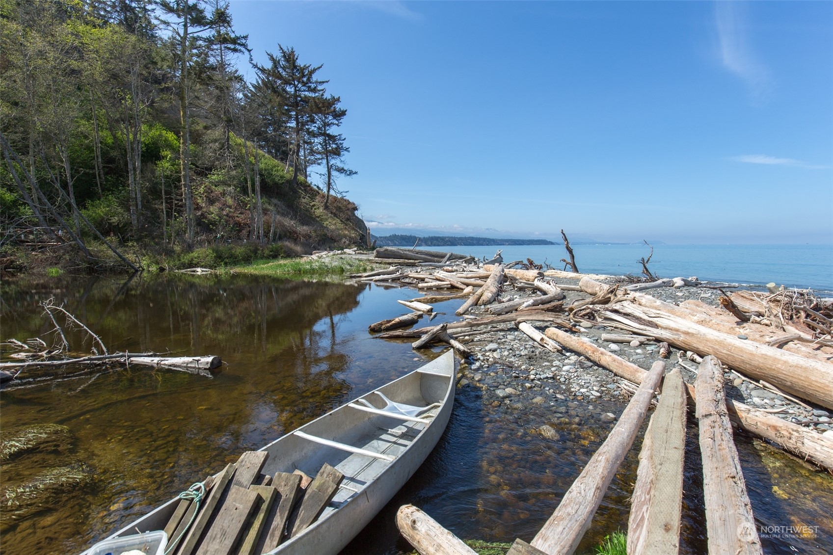 193 Mariners Point Road Sequim, WA 98382 - Photo 35 of 36 a view of a lake from a balcony