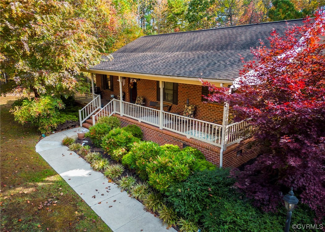 175 Walton Road Keysville, VA 23947 - Photo 14 of 49 a front view of a house with a yard