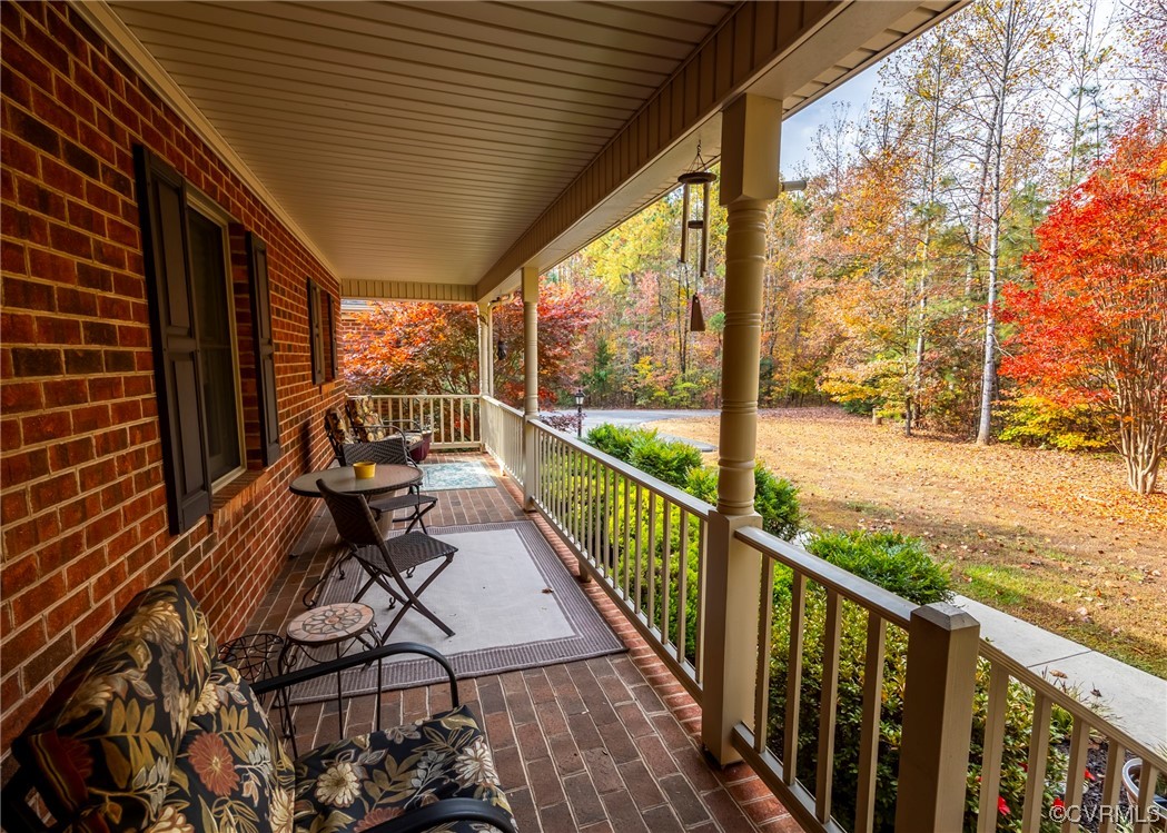 175 Walton Road Keysville, VA 23947 - Photo 5 of 49 a view of a two chairs in the balcony