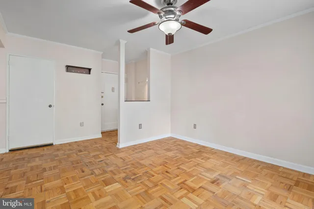 a view of an empty room