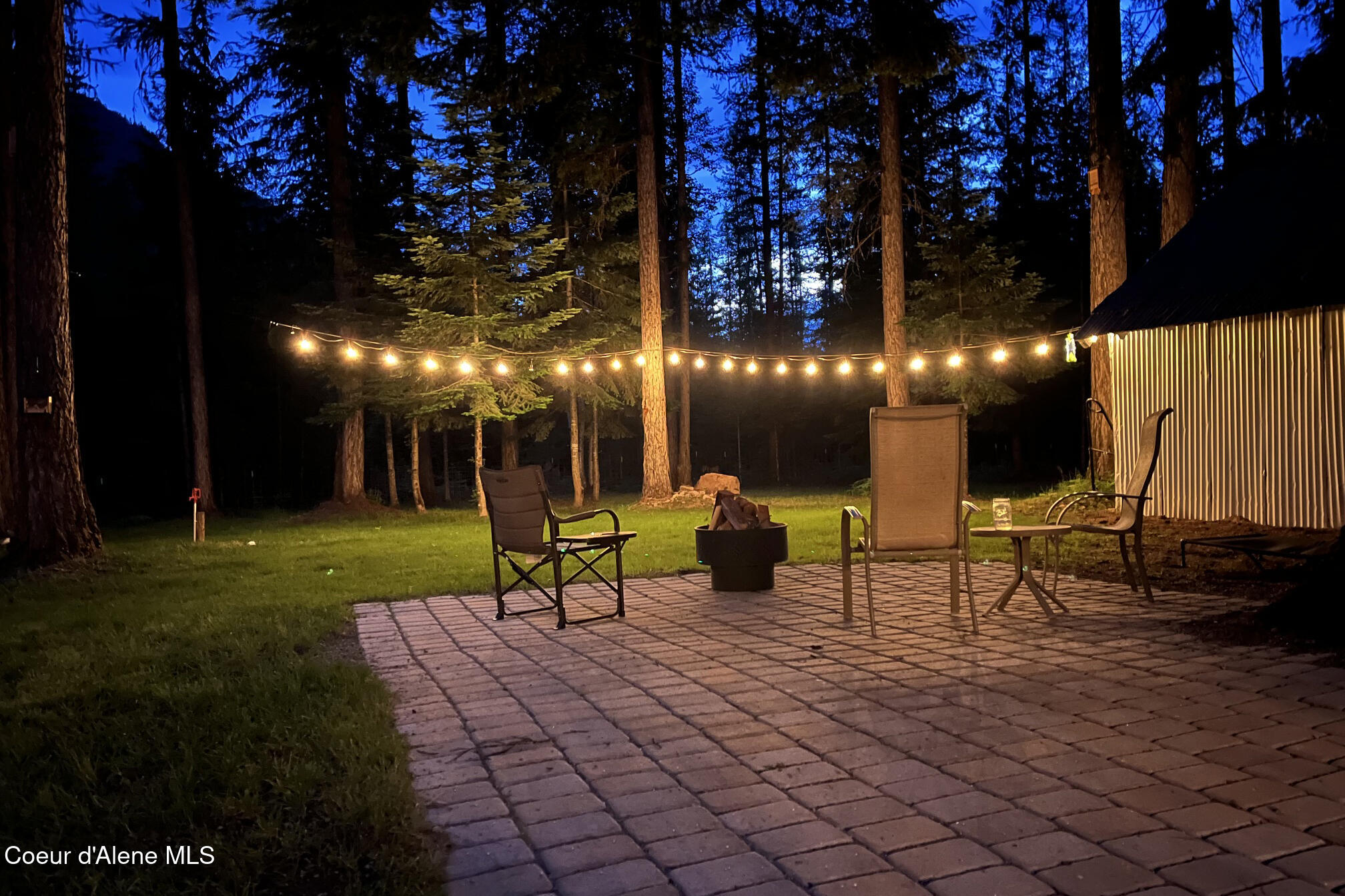 475 Dry Creek Road Clark Fork, ID 83811 - Photo 25 of 53 Nighttime Firepit