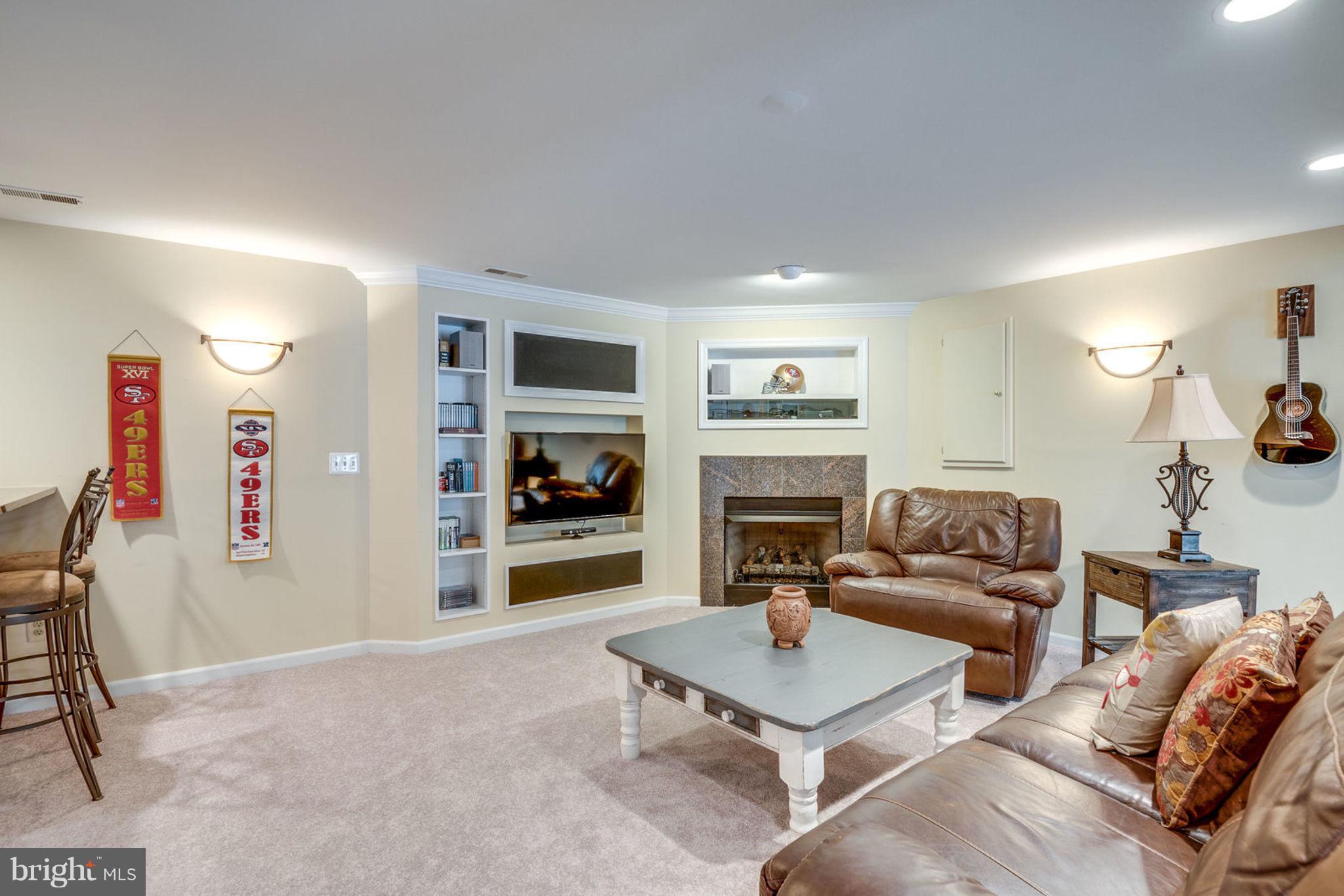 47753 Rafter Court Sterling, VA 20165 - Photo 22 of 30 Finished Basement with Recreation Room