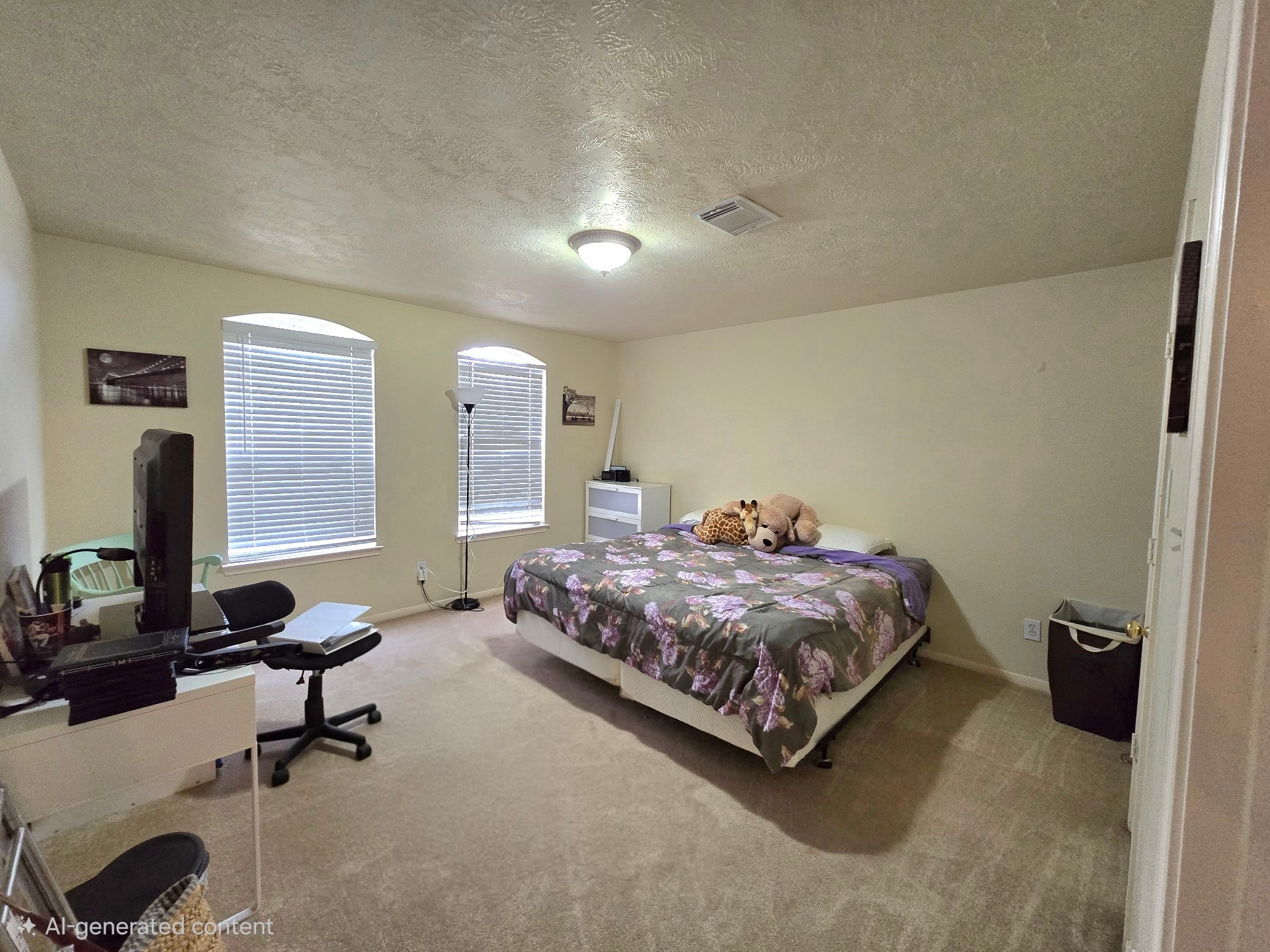 831 Hannock Glen Lane Spring, TX 77373 - Photo 18 of 26 a bedroom with a bed furniture and windows