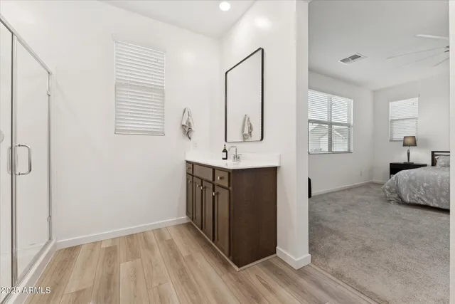 a view of a kitchen from the hallway