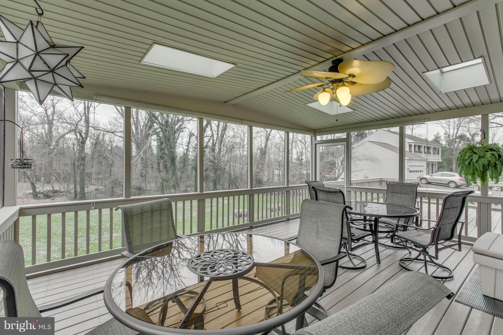 145 Peyton Road Sterling, VA 20165 - Photo 47 of 54 Screened in porch with skylights