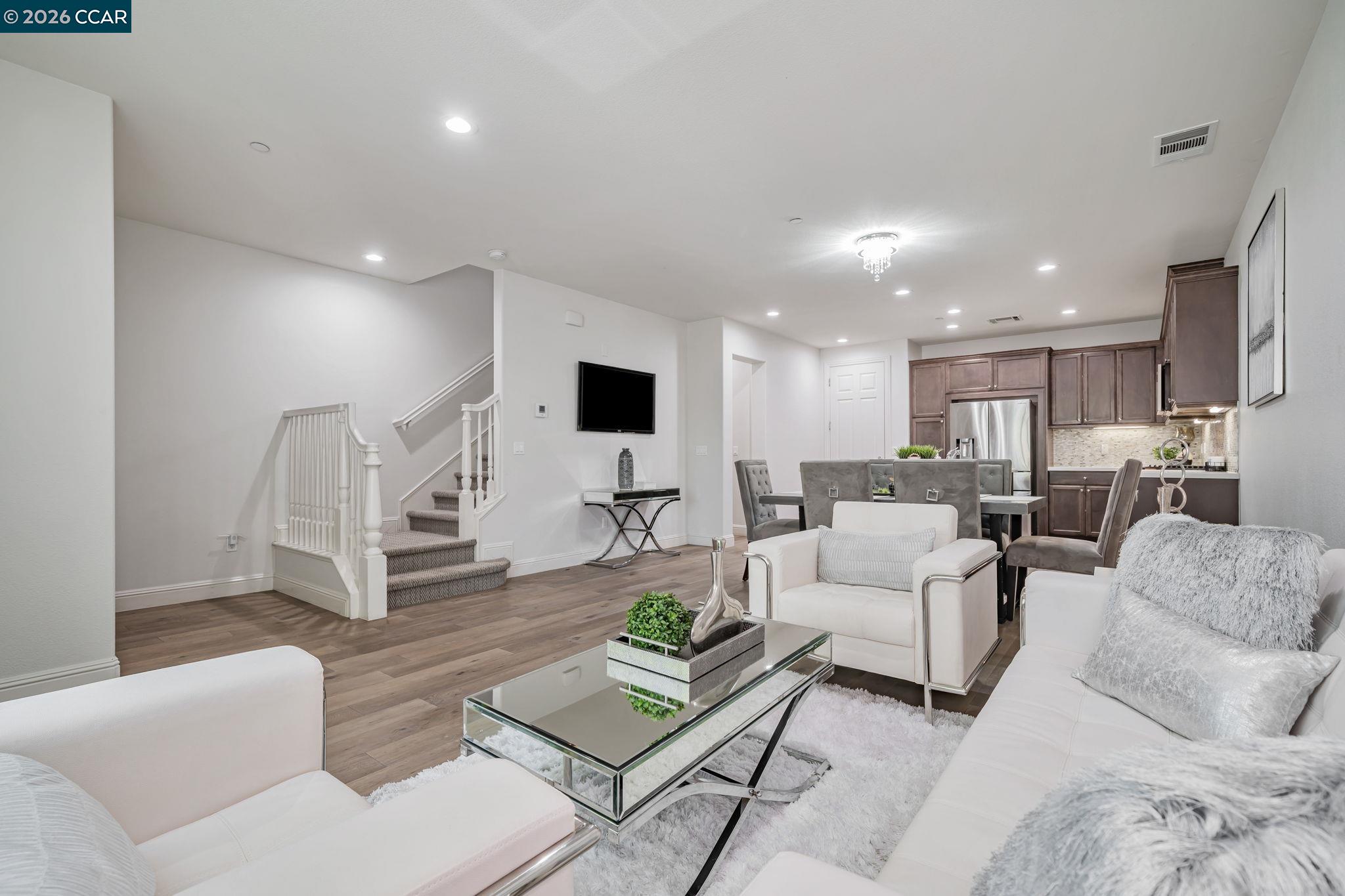6260 Main Branch Road San Ramon, CA 94582 - Photo 5 of 38 a living room with furniture and view of kitchen