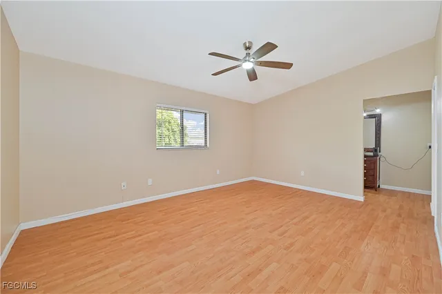 a view of an empty room