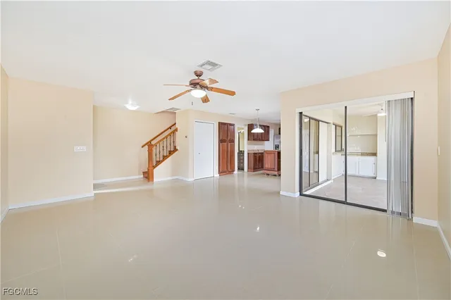 a view of an empty room