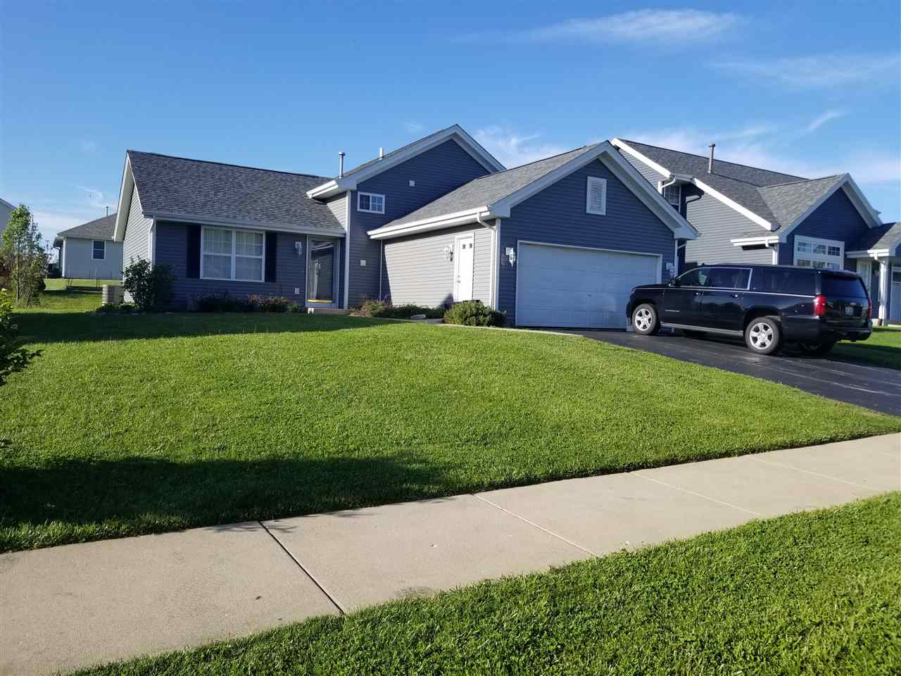 a house view with a garden space