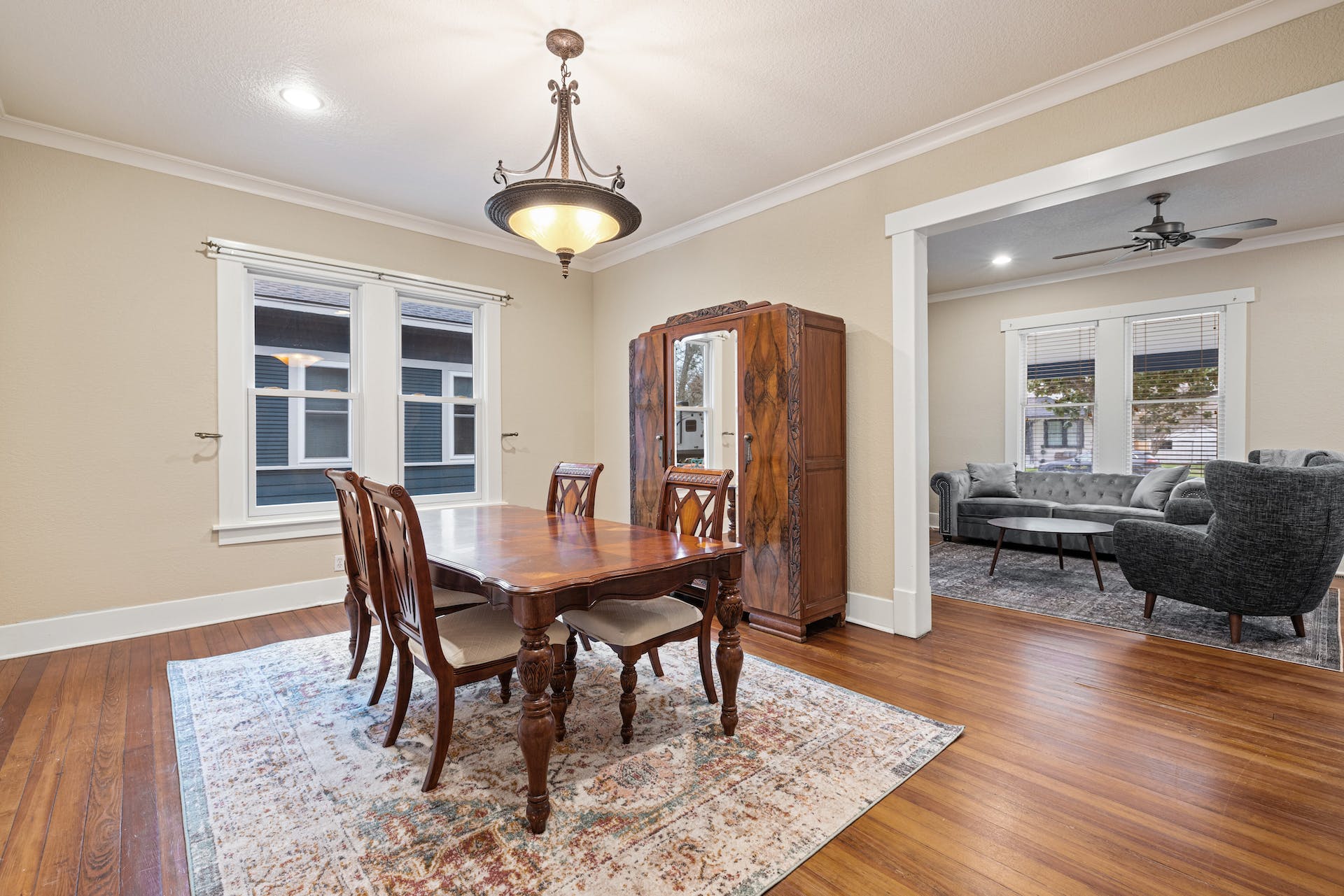 1211 Lexington Street Taylor, TX 76574 - Photo 6 of 40 a view of a dining room with furniture and wooden floor
