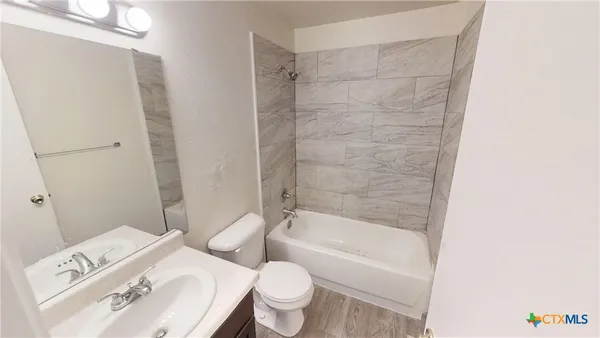 a bathroom with a sink and a toilet