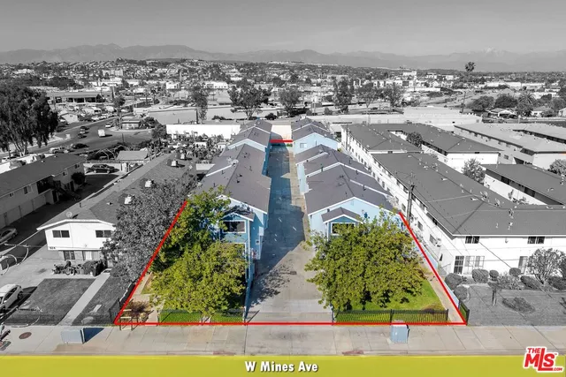 an aerial view of a city