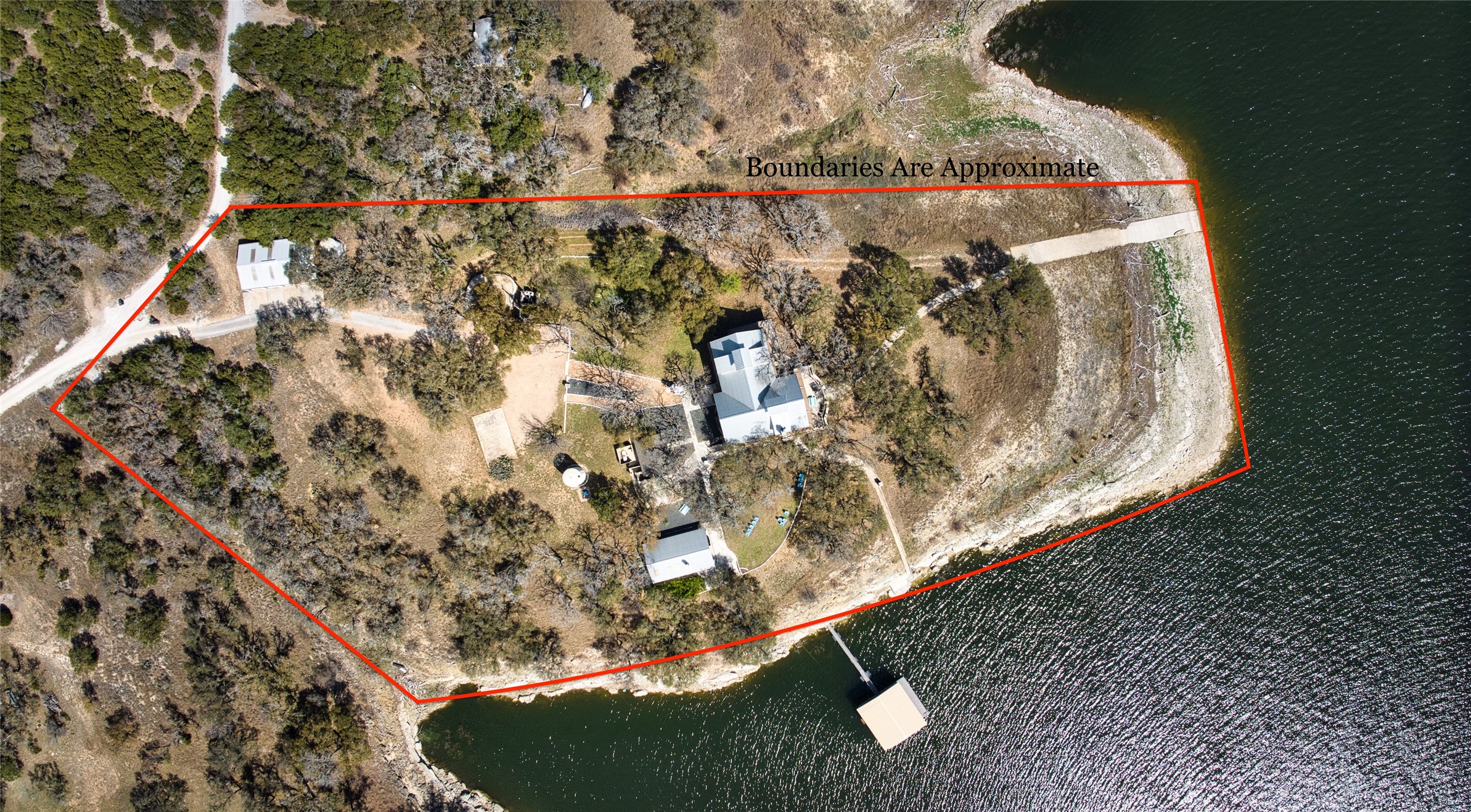 6021 Circle J Road Marble Falls, TX 78654 - Photo 1 of 39 Map of property location with property parcel outlined