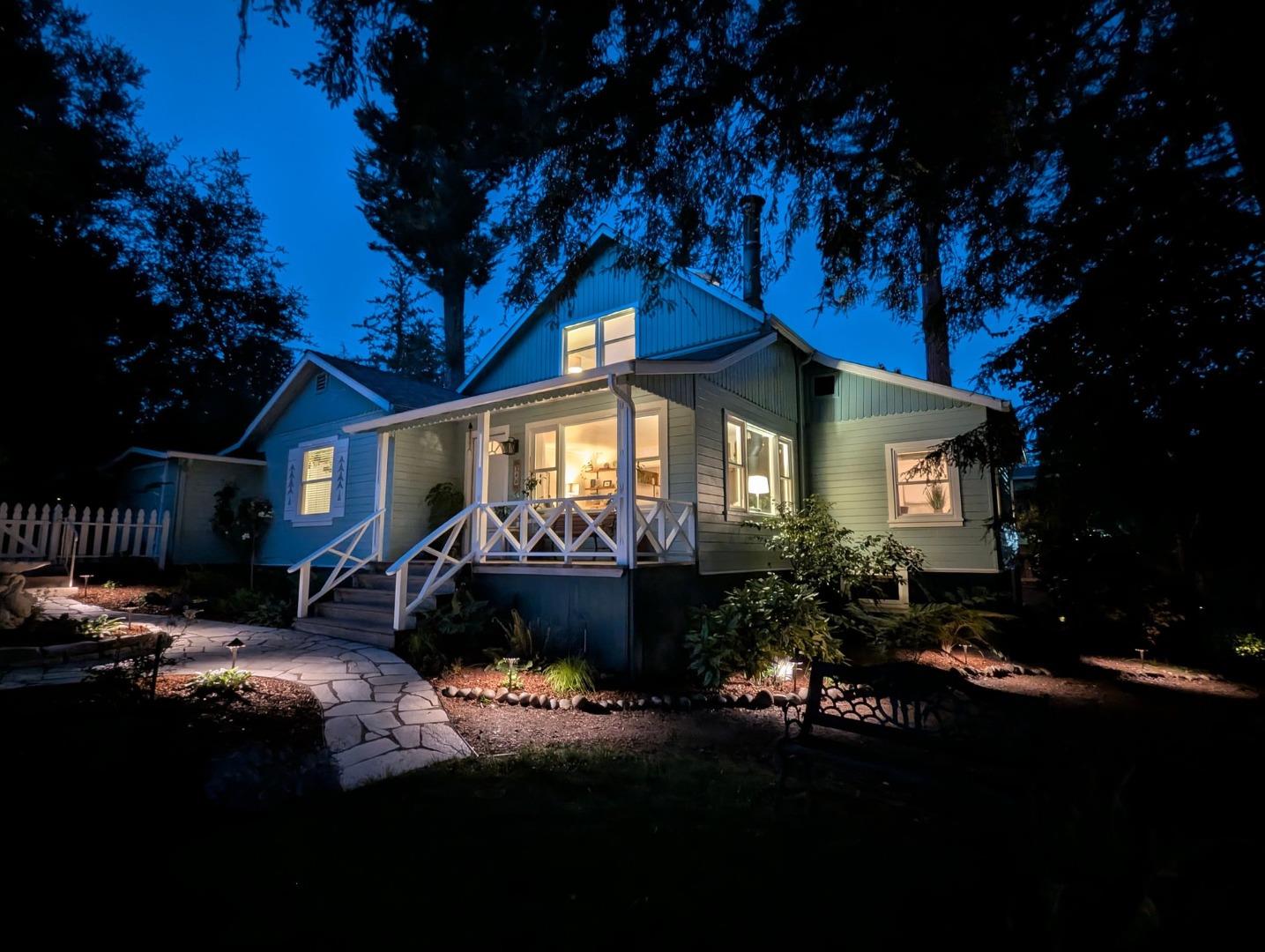 280 Main Street Ben Lomond, CA 95005 - Photo 46 of 47 a front view of a house with yard and garden
