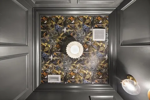 a view of a house with pool and chairs