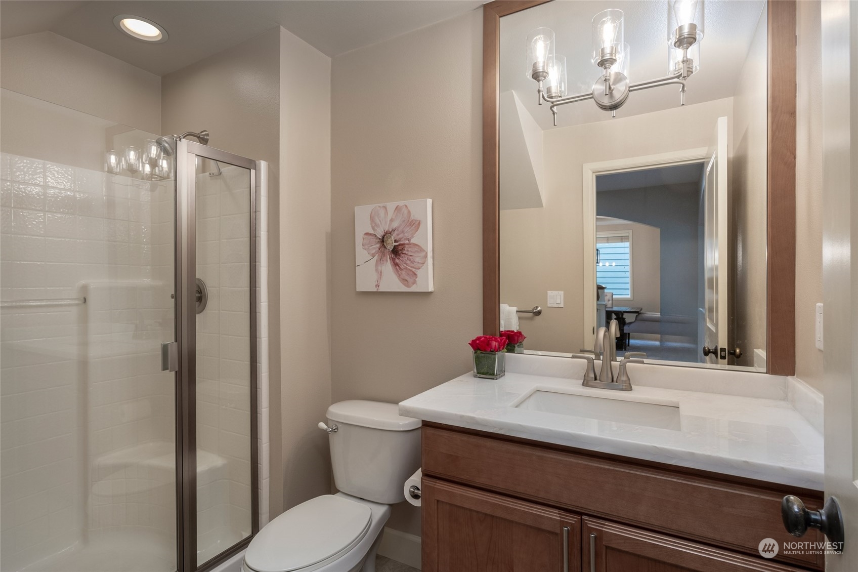 5314 Northeast 17th Place Renton, WA 98059 - Photo 18 of 40 a bathroom with a sink toilet and shower