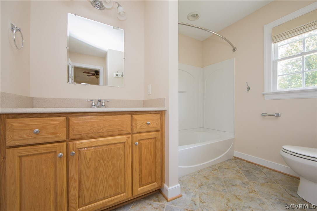 206 North Ridge Road Henrico, VA 23229 - Photo 21 of 30 a bathroom with a sink a toilet mirror and vanity