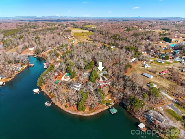 a view of a lake with a mountain