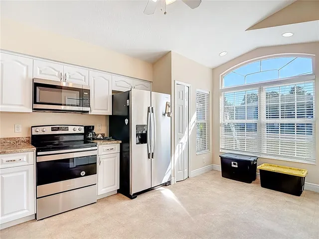 an empty room with closet area