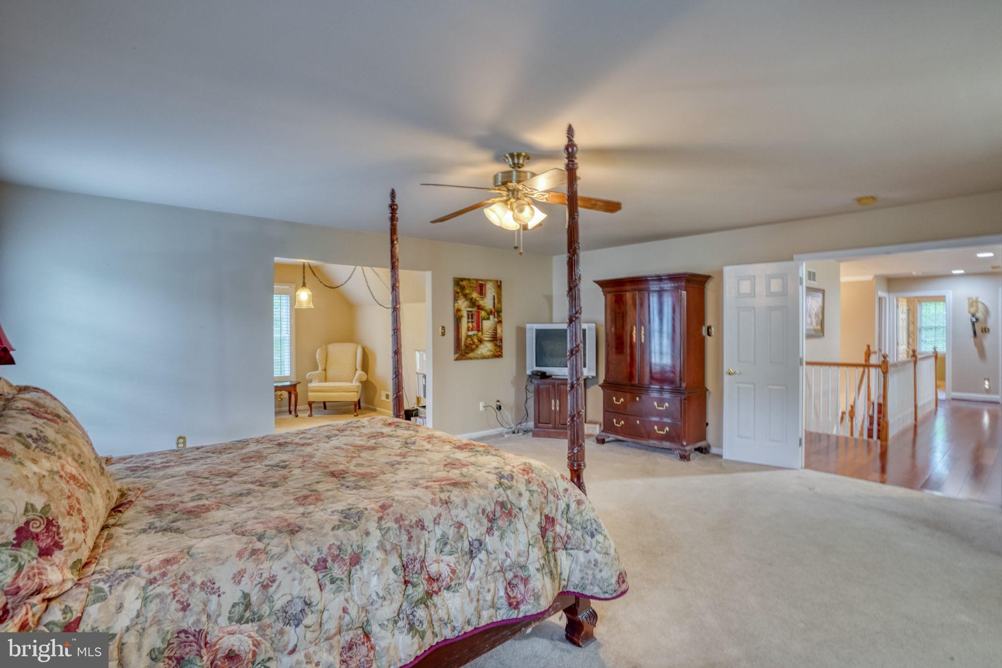 357 Willits Way Garnet Valley, PA 19060 - Photo 34 of 63 a bedroom with a bed and a large mirror with window