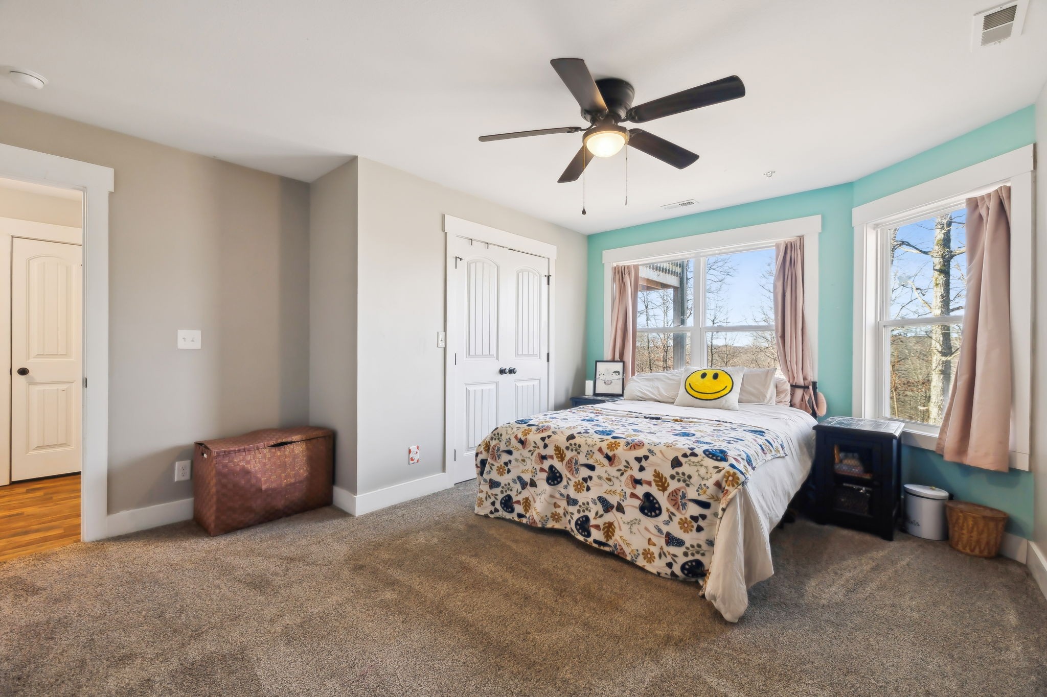 93 Halliburton Road Vanleer, TN 37181 - Photo 27 of 75 a bedroom with a bed and ceiling fan