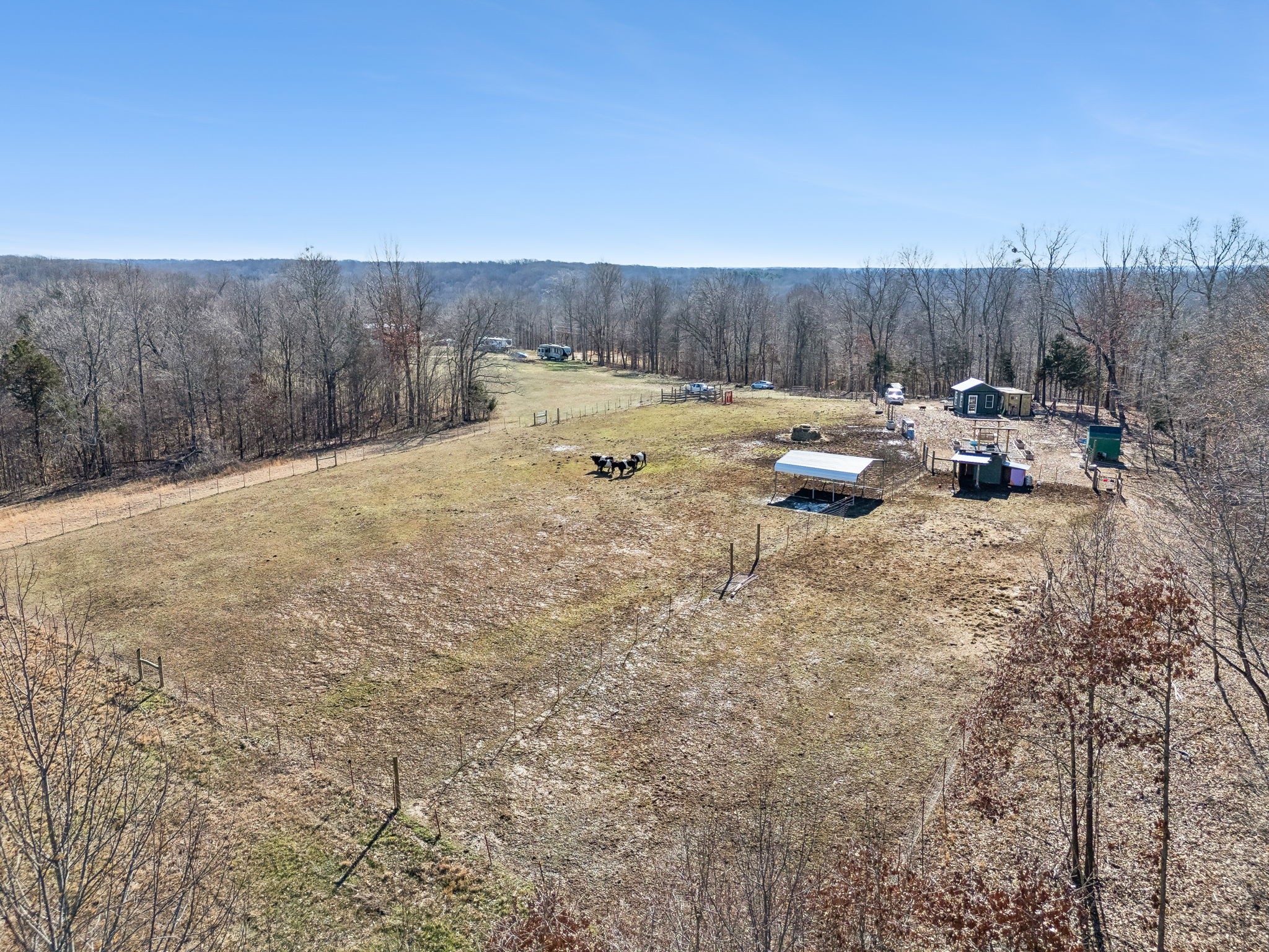 93 Halliburton Road Vanleer, TN 37181 - Photo 54 of 75 a view of a backyard of the house