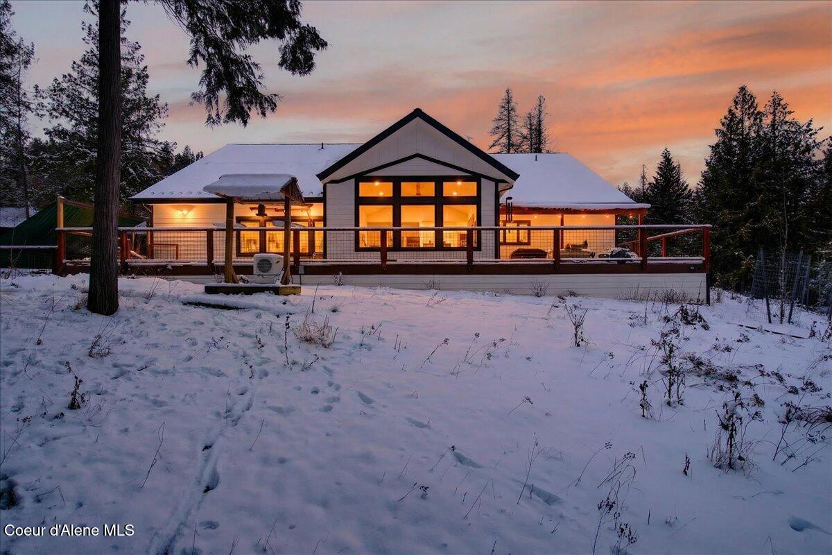505 Chippewa Trail Sagle, ID 83860 - Photo 2 of 57 02-Twilight Back of Home
