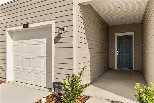 a view of front door of house