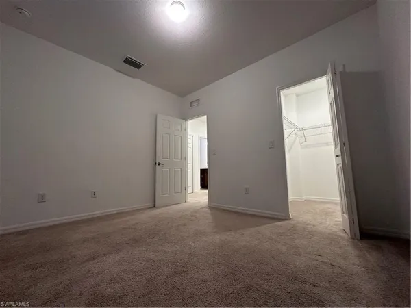 a view of closet area