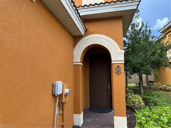 a front view of a house with shower