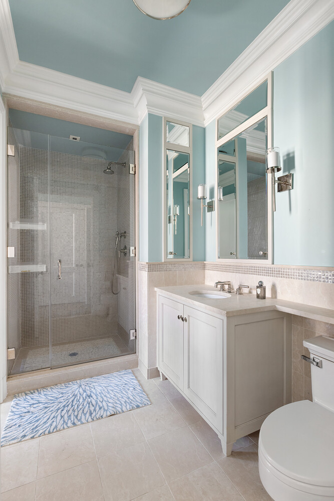 390 West End Avenue, Unit 3L Manhattan, NY 10024 - Photo 12 of 18 a bathroom with a sink a toilet and shower