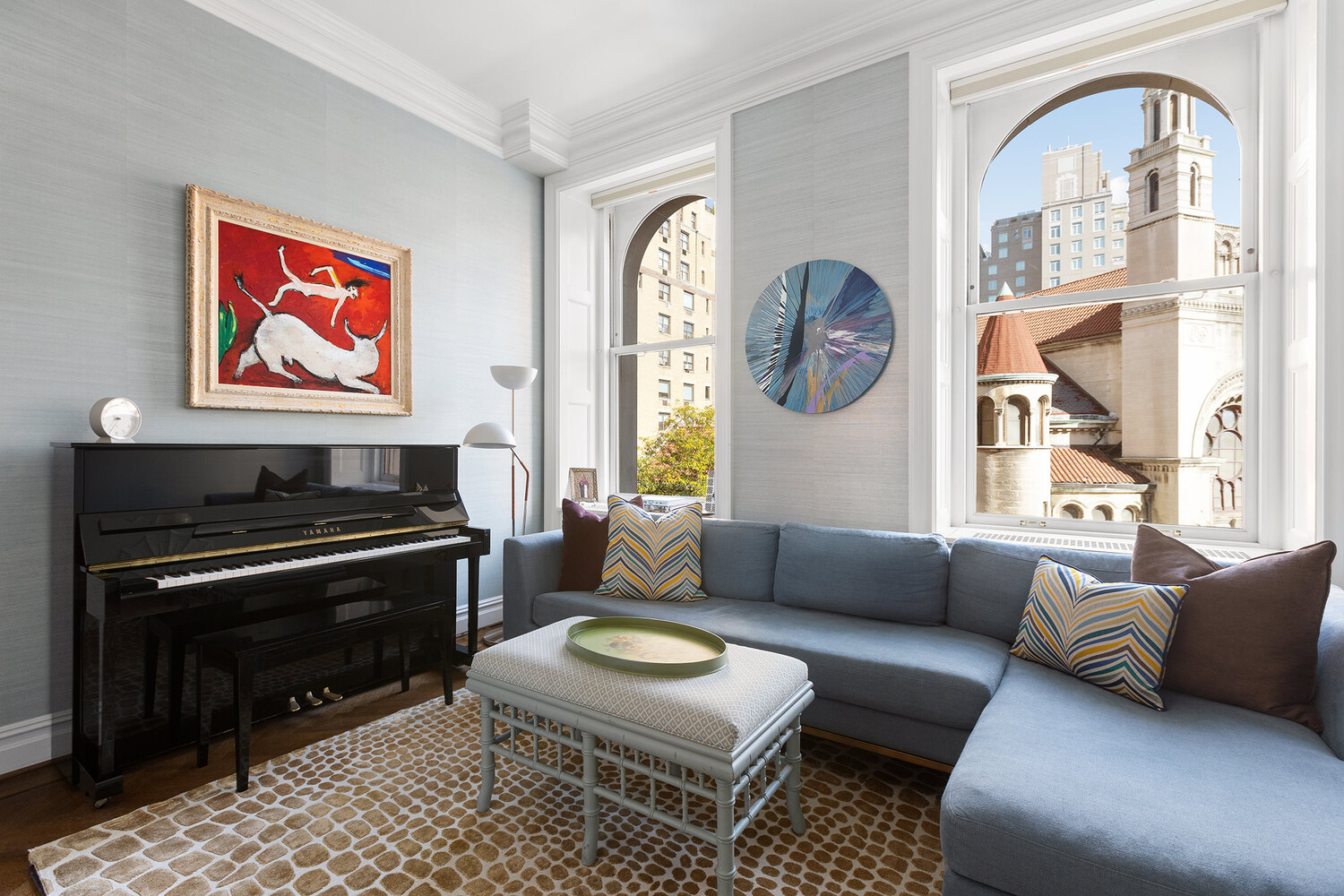390 West End Avenue, Unit 3L Manhattan, NY 10024 - Photo 13 of 18 a living room with furniture a rug and a window