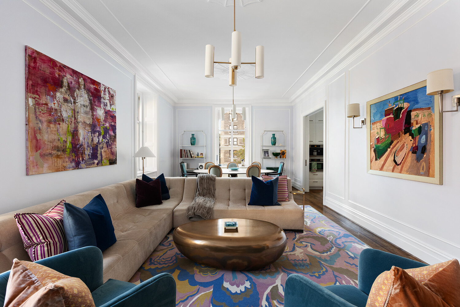 390 West End Avenue, Unit 3L Manhattan, NY 10024 - Photo 2 of 18 a living room with furniture a rug and a window