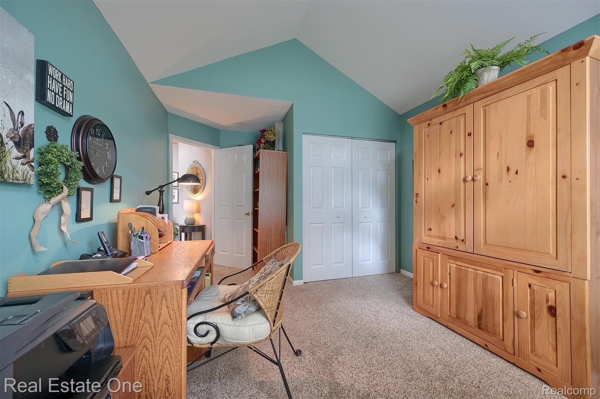 917 Churchill Circle, Unit 63 Rochester, MI 48307 - Photo 22 of 30 Cathedral Ceiling plus nice size closet will make this a perfect Home Ofice or Bedroom #3