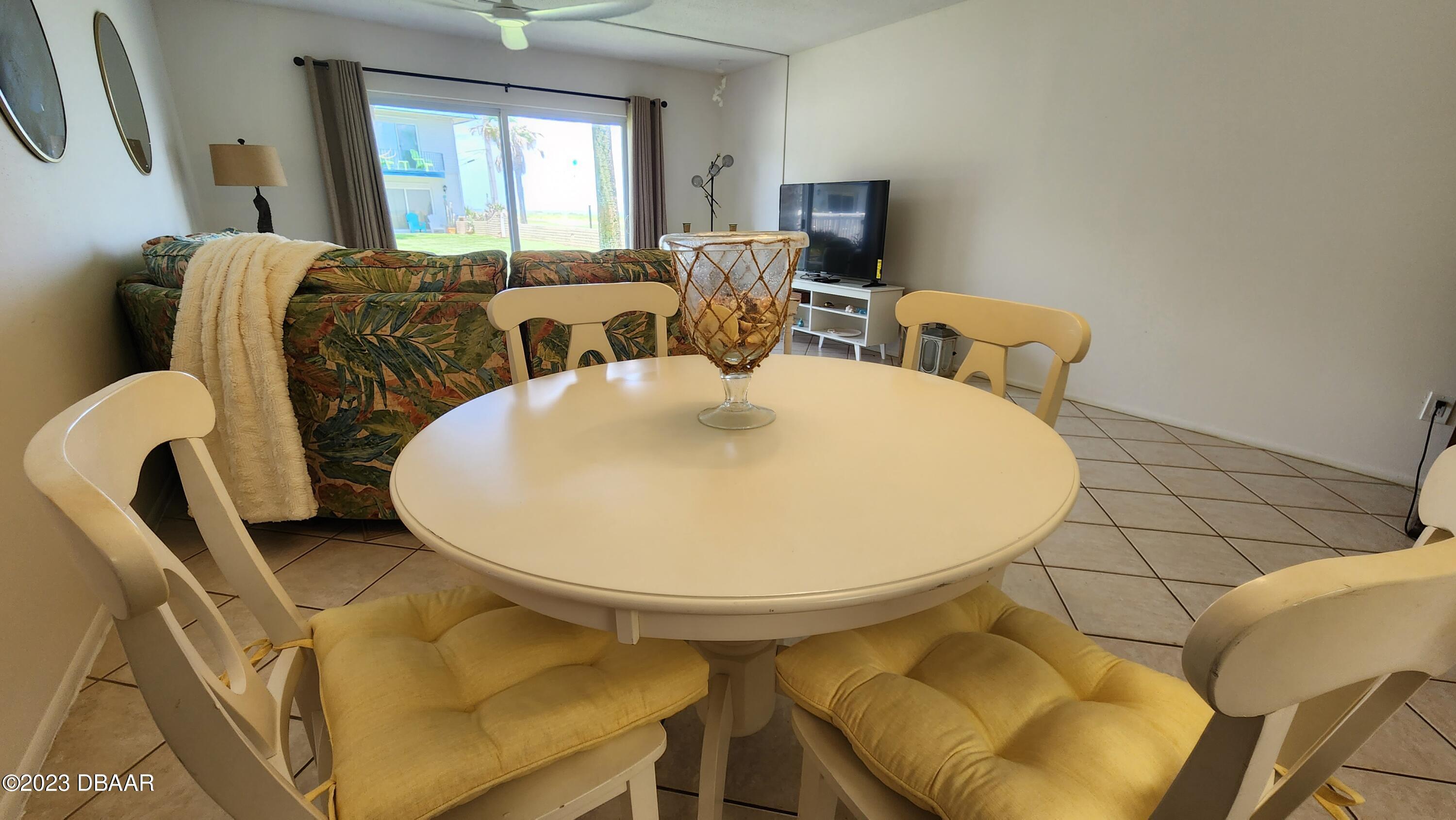 2750 Ocean Shore Boulevard, Unit 8 Ormond Beach, FL 32176 - Photo 27 of 60 a living room with furniture and a large window