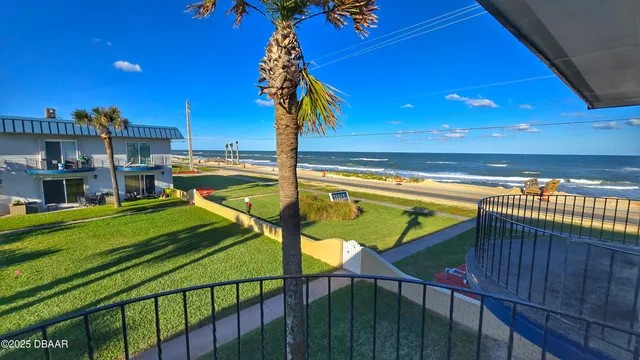a view of a house with a patio