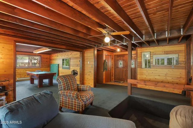 a outdoor living space with furniture