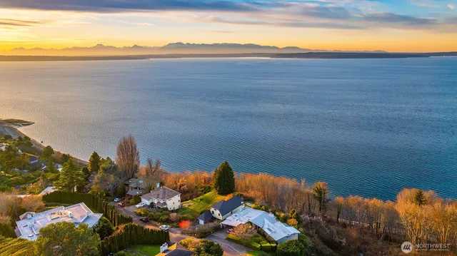 a view of an ocean and beach