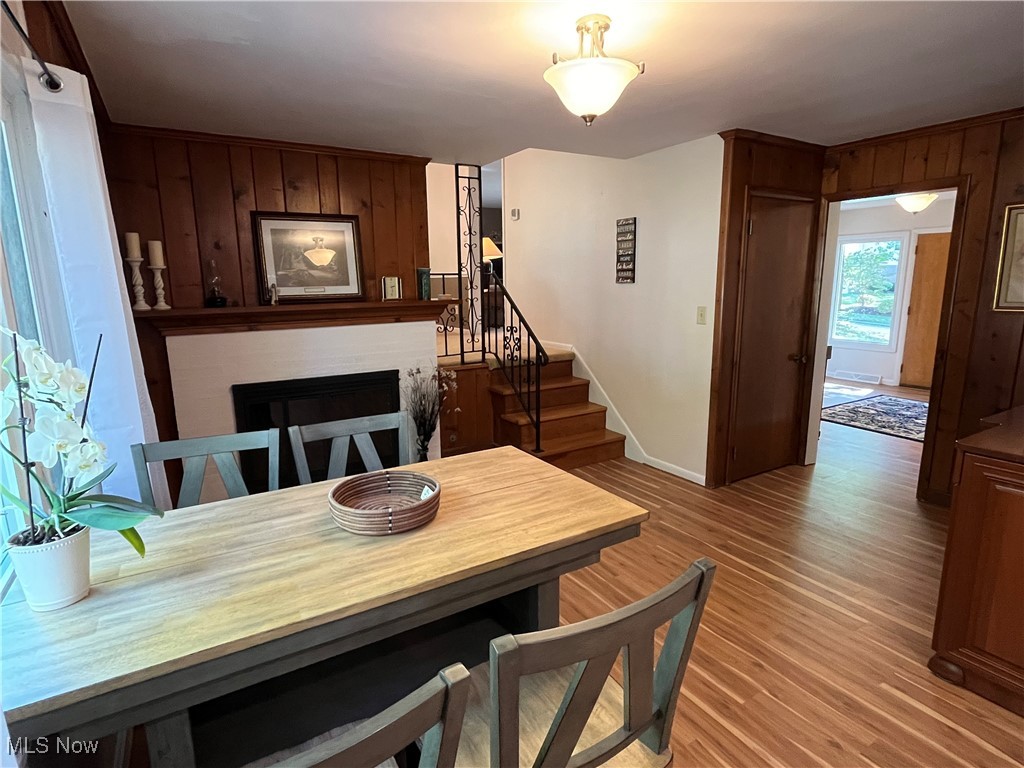 2079 Wyndham Road Akron, OH 44313 - Photo 13 of 35 Enjoy your morning coffee or tea in the eat-in Kitchen with a fireplace. Stairway leads to formal dining room