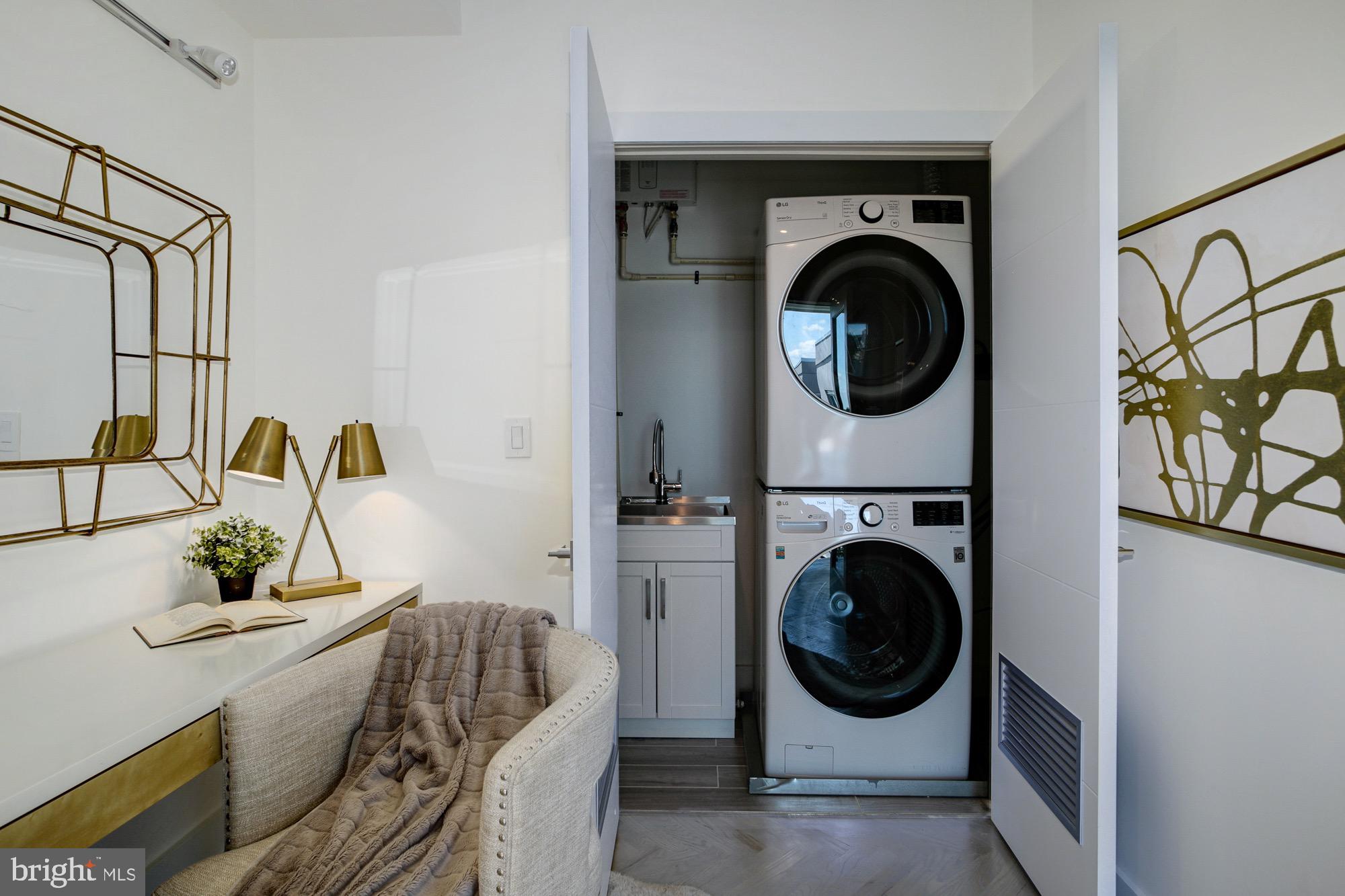2429 Ontario Road Northwest, Unit 6 Washington, DC 20009 - Photo 18 of 29 2nd Floor Den and laundry room