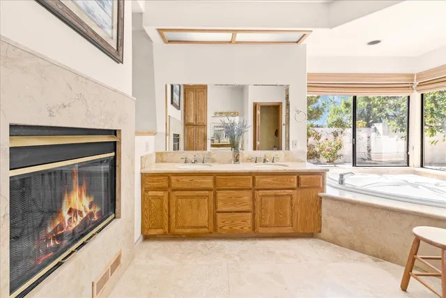 a bedroom with a bed and a cabinets