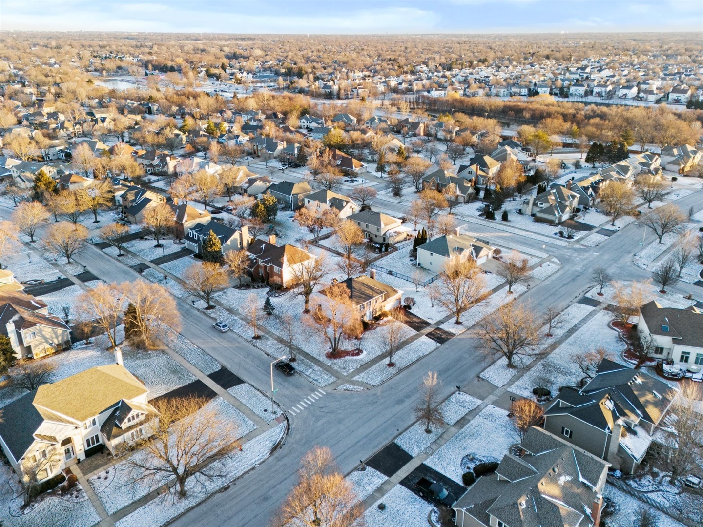 1107 Conan Doyle Road Naperville, IL 60564 - Photo 34 of 34 an aerial view of residential houses with outdoor space