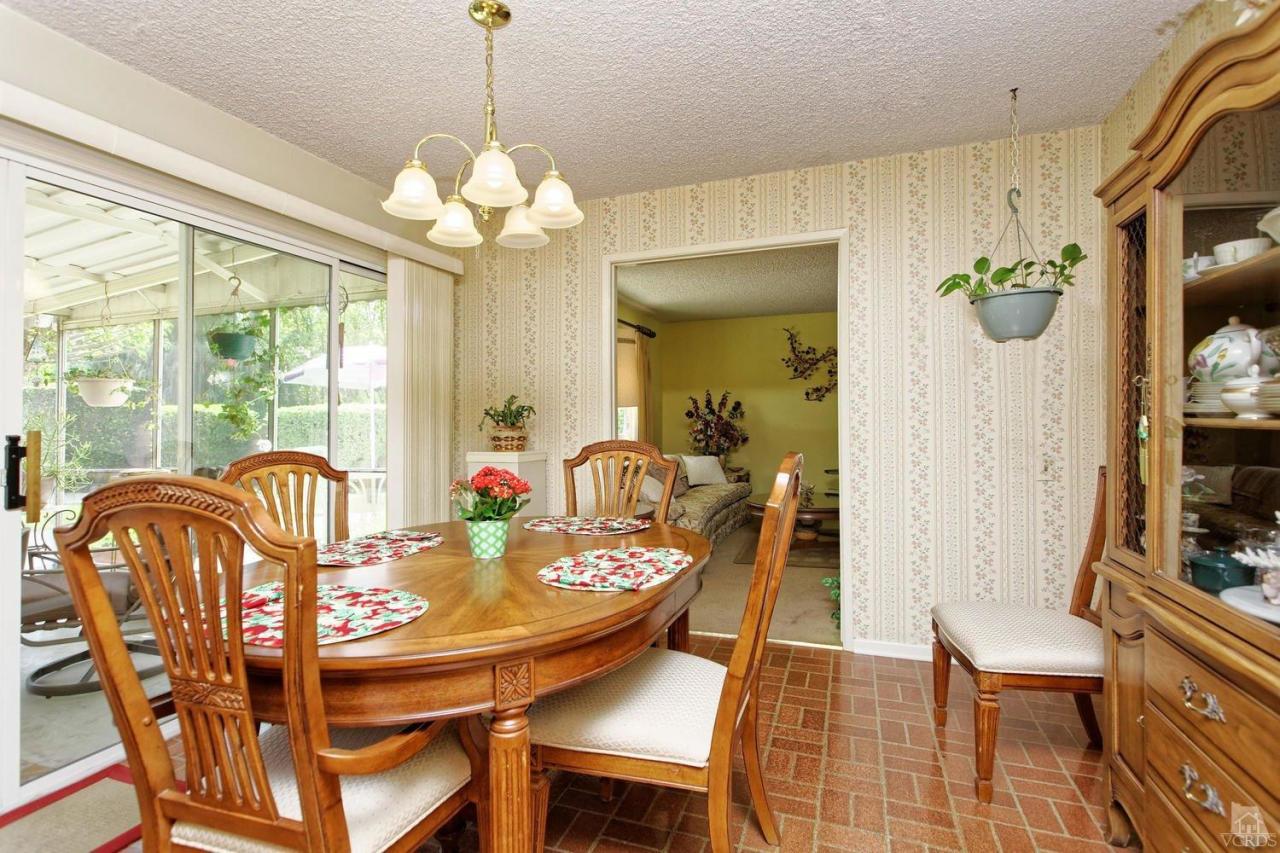 5414 Parkmor Road Calabasas, CA 91302 - Photo 29 of 58 a view of a dining room with furniture window and outside view