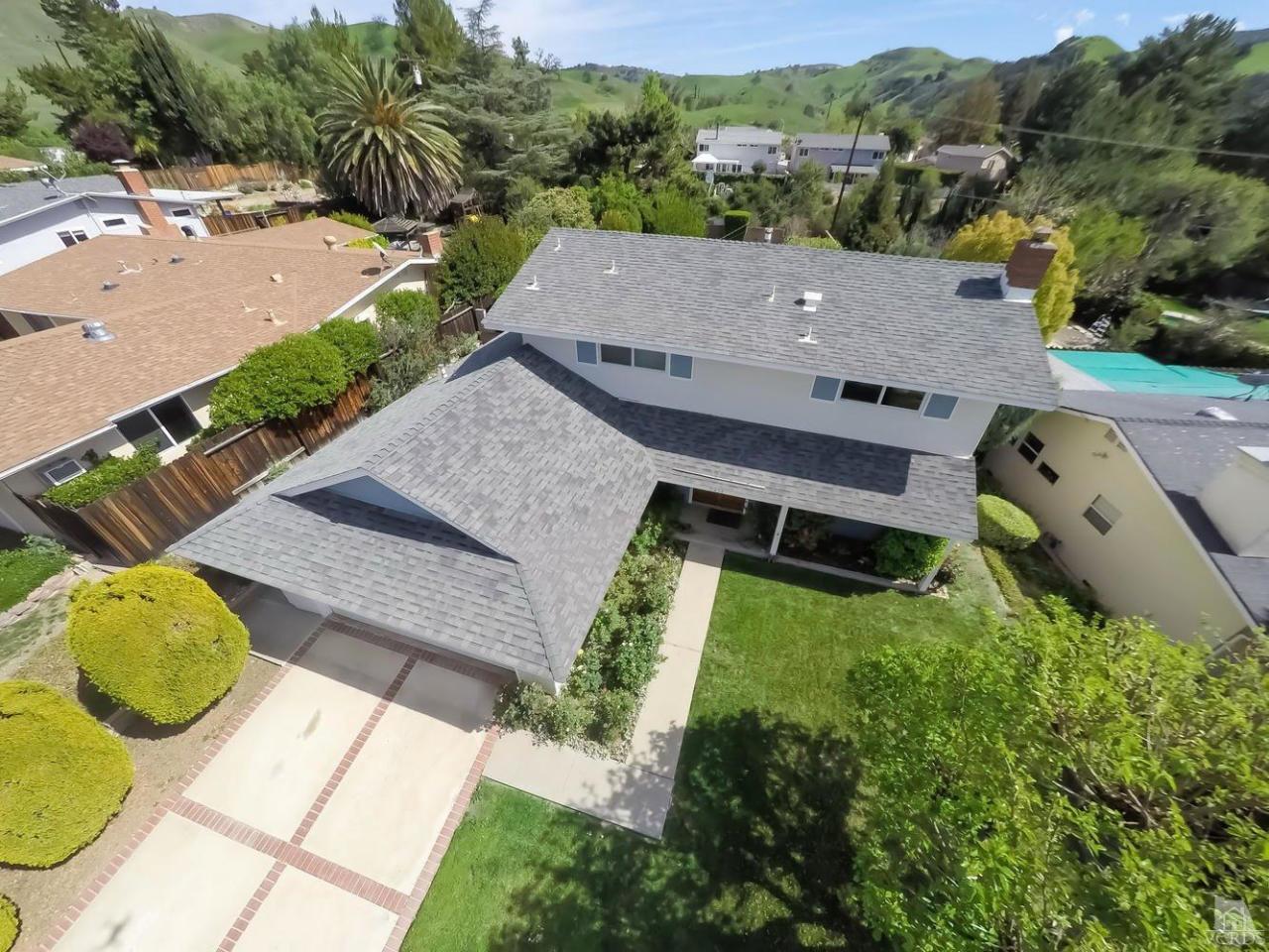 5414 Parkmor Road Calabasas, CA 91302 - Photo 4 of 58 an aerial view of a house with yard swimming pool and outdoor seating