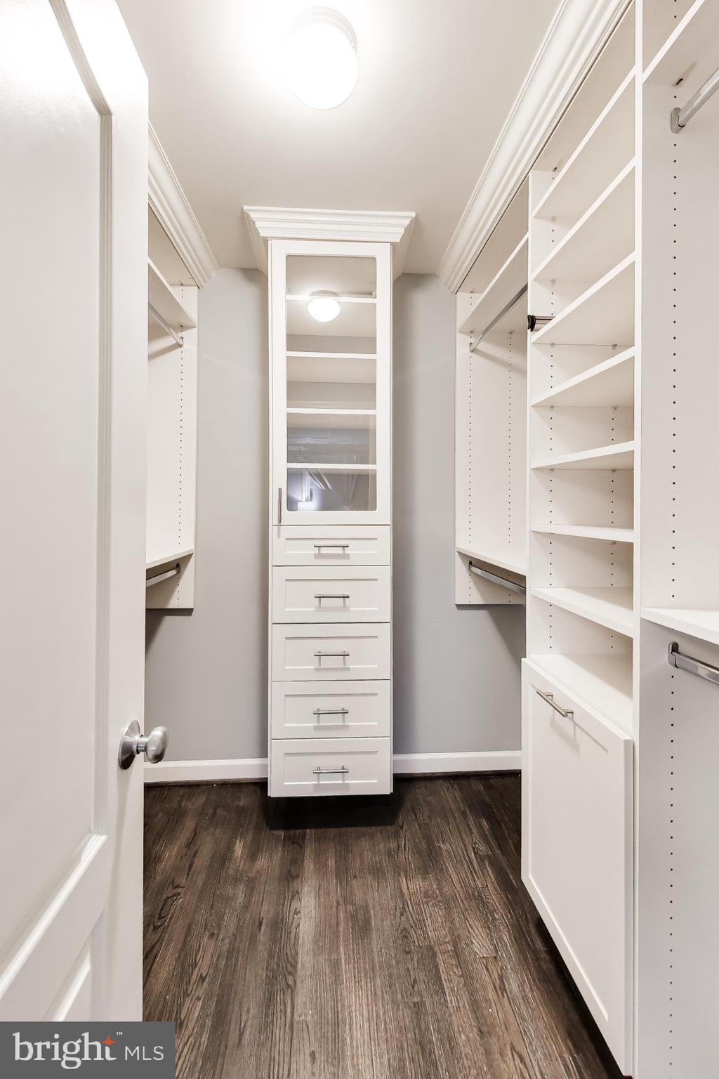 13513 Moonlight Trail Drive Silver Spring, MD 20906 - Photo 32 of 78 a view of walk in closet with empty racks