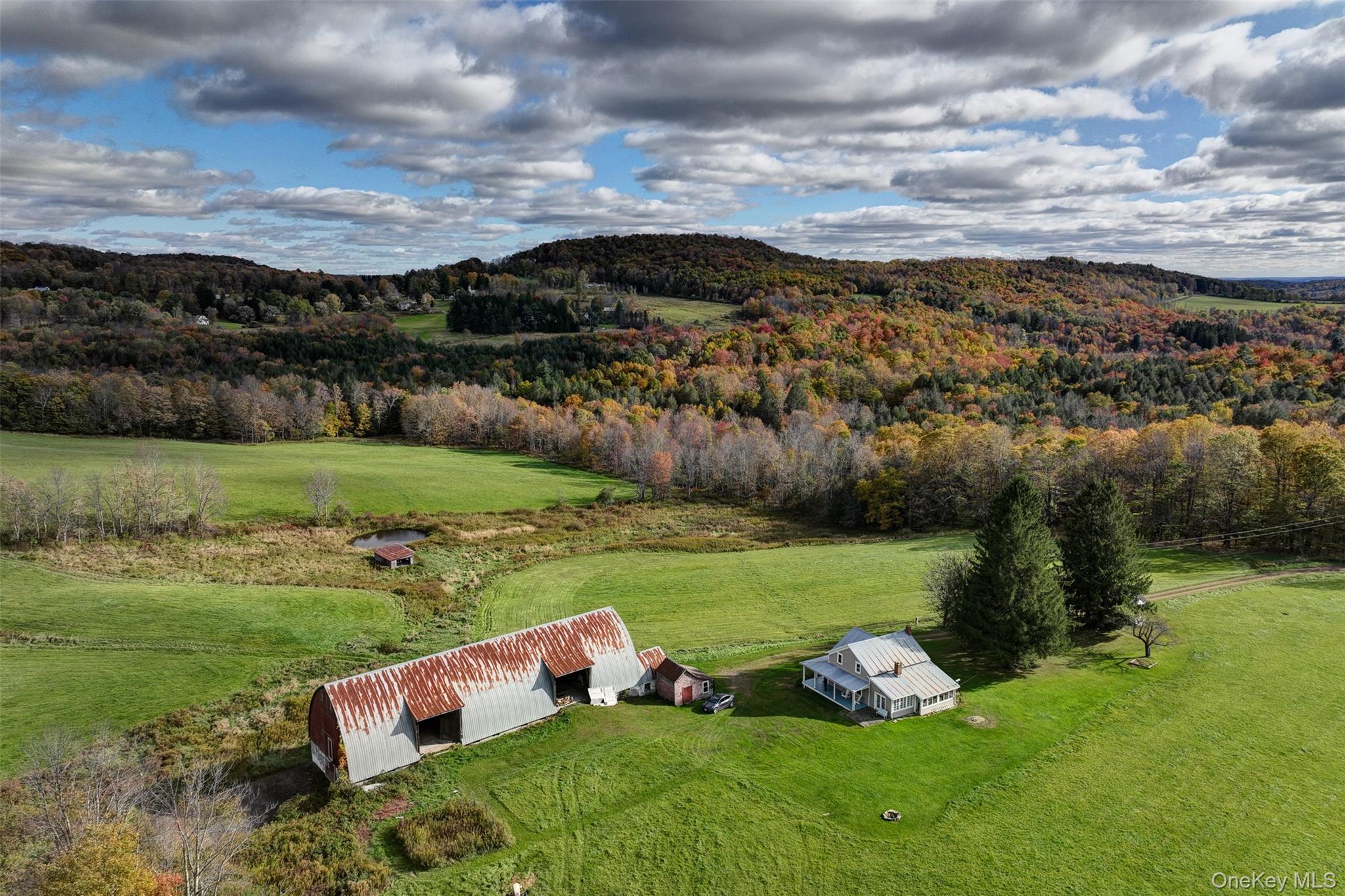 104 William Herbert Road Fremont Center, NY 12736 - Photo 27 of 43 an aerial view of a house with a yard