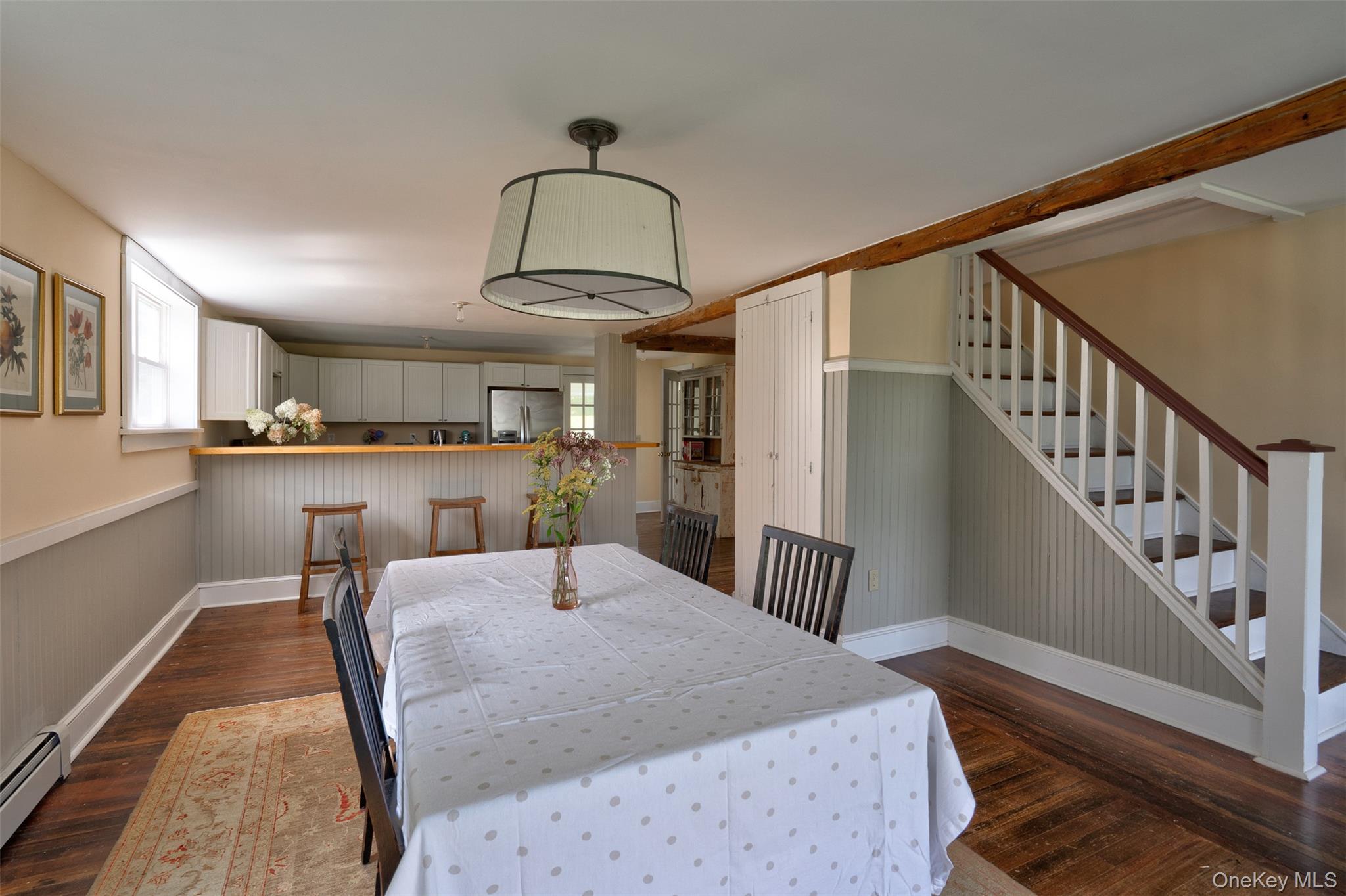 104 William Herbert Road Fremont Center, NY 12736 - Photo 8 of 43 a view of a livingroom with furniture staircase and kitchen view